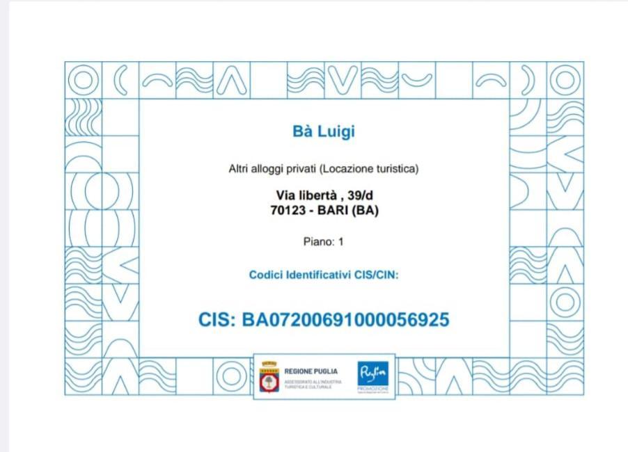 Ba Luigi Apartman Bari Kültér fotó